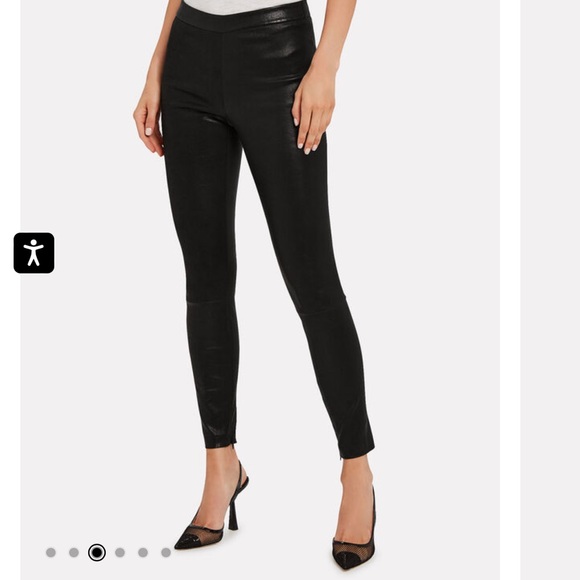 Intermix Melanie Leather Leggings - Picture 2 of 11